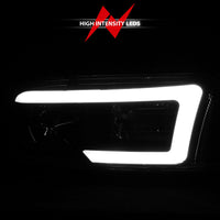 ANZO 99-17 GMC Sierra/Denali Headlights Black Amber (w/C Light Bars) - Burkken Auto Parts