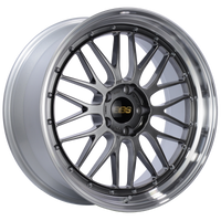 BBS LM 20x9 5x120 ET20 Diamond Black Center Diamond Cut Lip Wheel -82mm PFS/Clip Required - Burkken Auto Parts