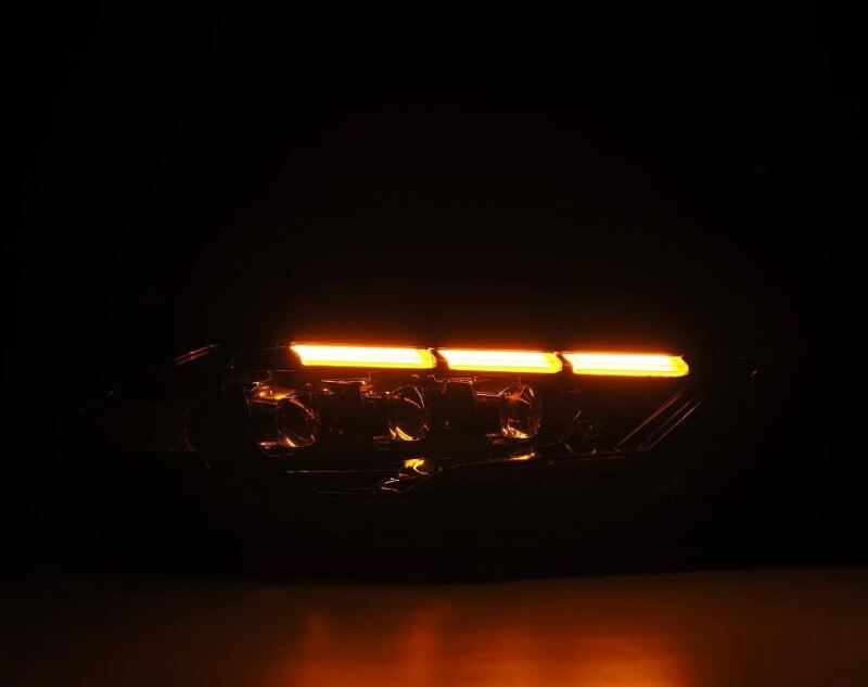 AlphaRex 18-20 Ford Mustang NOVA LED Proj Headlights Alpha-Black w/Activ Light/Seq Signal/Switch DRL - Burkken Auto Parts