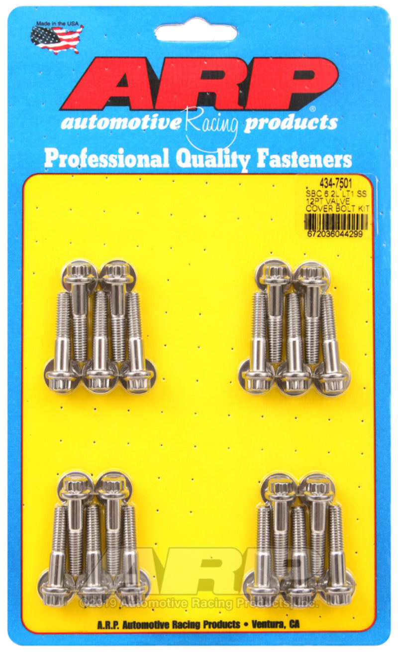 ARP Chevy LT1 6.2L Valve Cover 12pt Stainless Steel Bolt Kit - Burkken Auto Parts