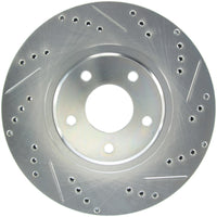 StopTech Select Sport Select Sport Nissan Slotted and Drilled Left Front Rotor - Burkken Auto Parts