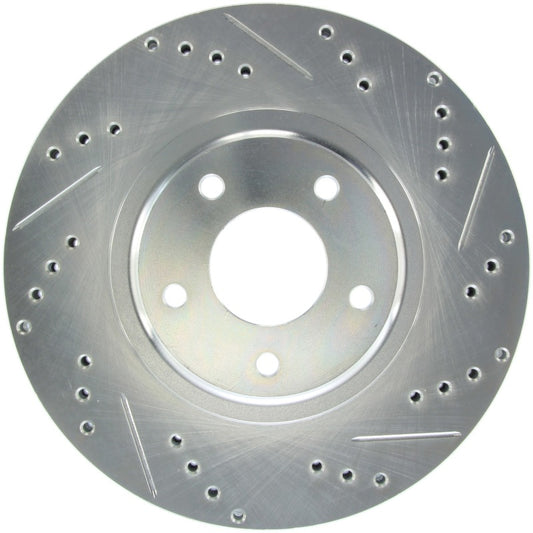 StopTech Select Sport Select Sport Nissan Slotted and Drilled Left Front Rotor - Burkken Auto Parts
