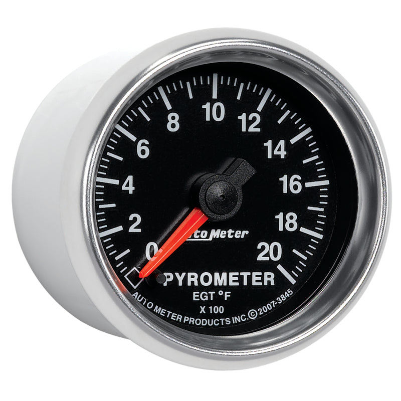 Autometer GS 0-2000 degree F Full Sweep Electronic Pyrometer Gauge - Burkken Auto Parts