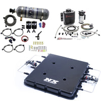 Nitrous Express Nitrous & Water Injection Kit w/Billet LT4 Supercharger Lid w/12lb Bottle - Burkken Auto Parts