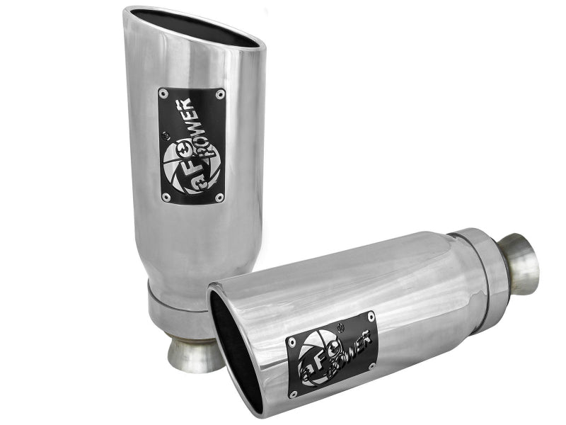 aFe MACH Force-XP 4-1/2in Steel OE Replacement Exhaust Tips - 2021+ Dodge Ram (5.7L V8) - Polished - Burkken Auto Parts