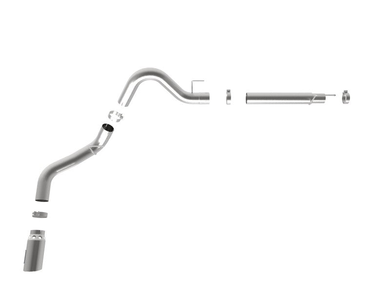 aFe 2021 Ford F-150 V6-3.0L (td) Large Bore 409 SS DPF-Back Exhaust System w/ Polished Tip - Burkken Auto Parts