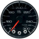 Autometer Spek-Pro Gauge Oil Temp 2 1/16in 300f Stepper Motor W/Peak & Warn Blk/Blk - Burkken Auto Parts