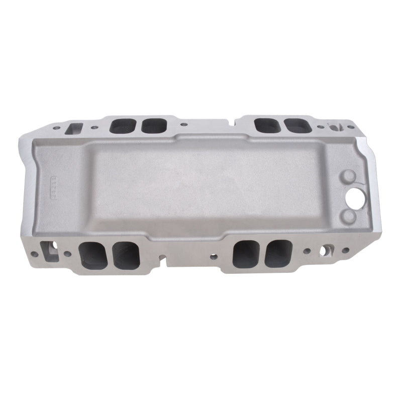 Edelbrock Manifold BBC Short Deck Super Victor 565 Conventional Rect Port Heads - Burkken Auto Parts