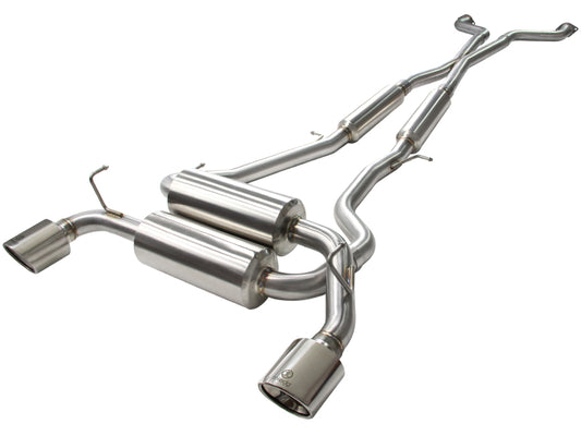 aFe Takeda 2-1/2in 304SS Cat-Back Exhaust Infiniti G37 08-13/Q60 14-15 V6-3.7 w/ Polished Tips - Burkken Auto Parts