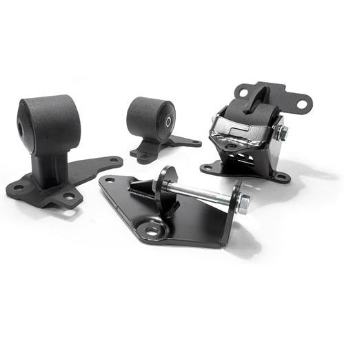 Innovative 96-00 Civic H-Series Black Steel Mounts 75A Bushings - Burkken Auto Parts