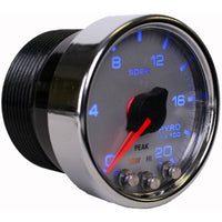 Autometer Spek-Pro Gauge Pyro. (Egt) 2 1/16in 2000f Stepper Motor W/Peak & Warn Slvr/Chrm - Burkken Auto Parts