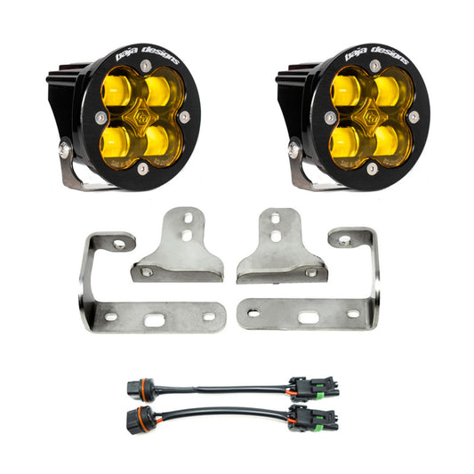 Baja Designs 2018+ Wrangler JL Rubicon Sport Fog Light Pocket Kit - Amber - Burkken Auto Parts