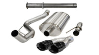 Corsa 2011-2014 Ford F-150 Raptor 6.2L V8 145in Wheelbase Black Xtreme Cat-Back Exhaust - Burkken Auto Parts