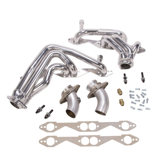 BBK 93-96 Chevrolet Impala SS Shorty Tuned Length Exhaust Headers - 1-5/8 Silver Ceramic - Burkken Auto Parts