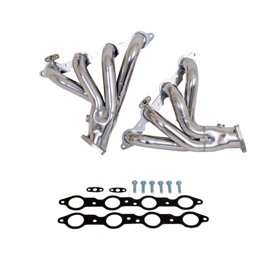 BBK 97-99 Corvette C5 LS1 Shorty Tuned Length Exhaust Headers - 1-3/4 Silver Ceramic - Burkken Auto Parts