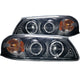 ANZO 2000-2005 Chevrolet Impala Projector Headlights w/ Halo Black - Burkken Auto Parts