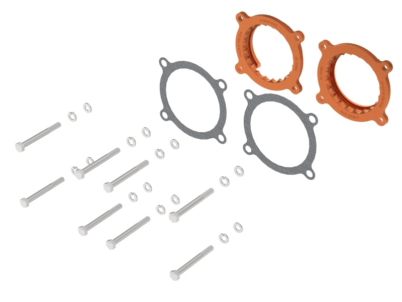 aFe 2024 Ford Mustang GT/ 2024 Ford Mustang Dark Horse V8 5.0L Silver Bullet Throttle Body Spacer - Burkken Auto Parts