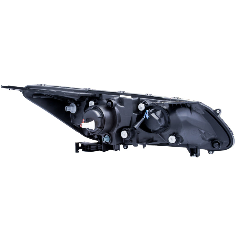 ANZO 2013-2015 Honda Accord Projector Headlights w/ U-Bar Black - Burkken Auto Parts