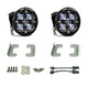 Baja Designs 18-20 Jeep Wrangler JL Sahara Fog Squadron Sport Fog Pocket Kit - Clear - Burkken Auto Parts