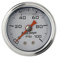 Autometer 1.5 inch Fuel Pressure Gauge 0-100 PSI - Burkken Auto Parts