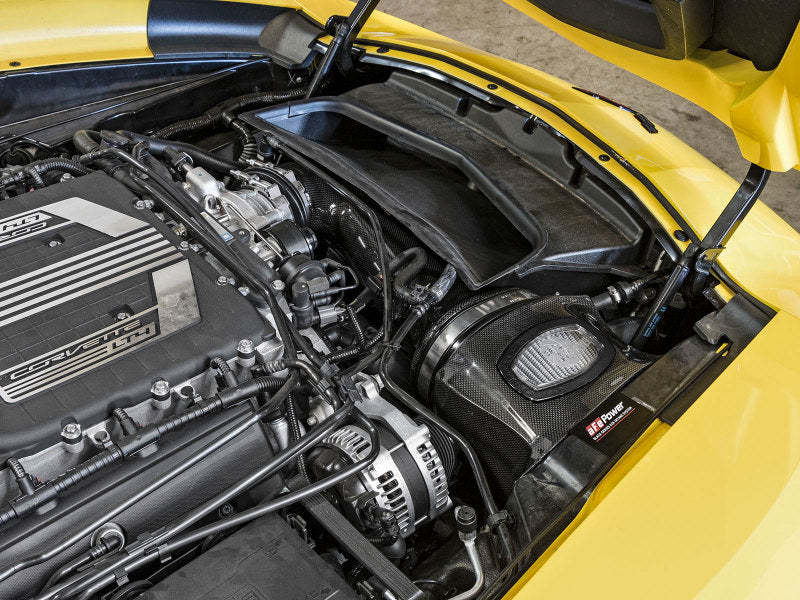 aFe Momentum Carbon Fiber Cold Air Intake System PDS/P5R 15-16 Chevrolet Corvette Z06 V8-6.2L - Burkken Auto Parts