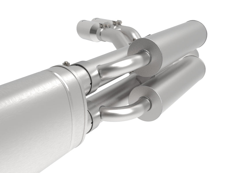 aFe Rebel Series 3in 409 SS Cat-Back Exhaust w/ Polish Tips 17-20 Ford F-250 V8 6.2L - Burkken Auto Parts