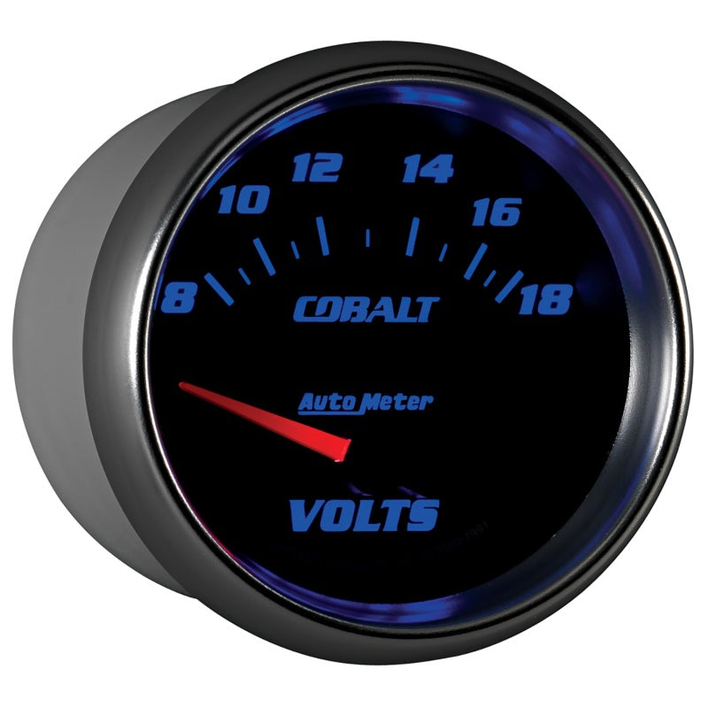 AutoMeter Gauge Voltmeter 2-5/8in. 18V Electric Cobalt - Burkken Auto Parts