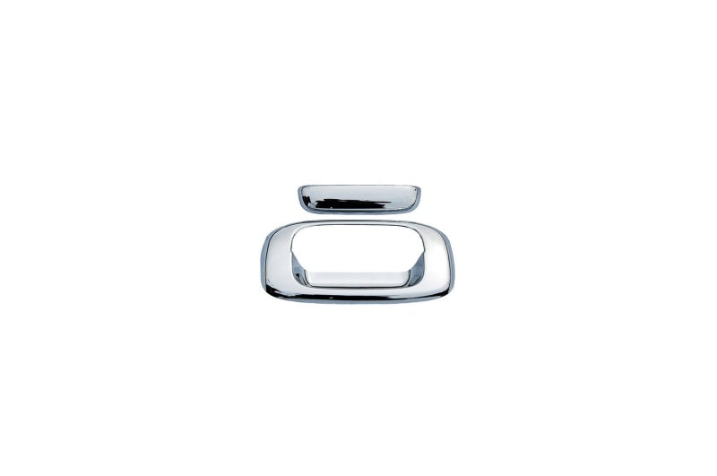AVS 15-18 Chevy Silverado 1500 (w/Rear Camera) Tailgate Handle Cover 2pc - Chrome - Burkken Auto Parts