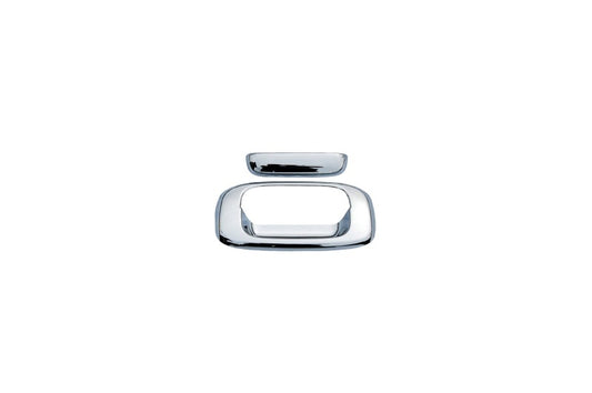 AVS 15-18 Chevy Silverado 1500 (w/Rear Camera) Tailgate Handle Cover 2pc - Chrome - Burkken Auto Parts
