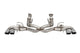 Corsa 2020-2025 Corvette C8 3in Valved Cat-Back 4.5in Pol Quad Tips - Fits Factory NPP Exhaust w/AFM - Burkken Auto Parts