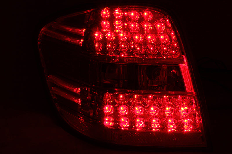 ANZO 2006-2007 Mercedes Benz M Class W164 LED Taillights Red/Clear - Burkken Auto Parts