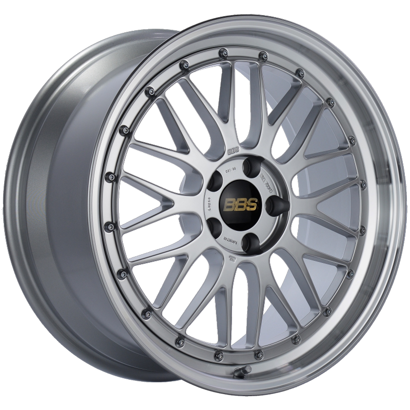 BBS LM 19x9 5x112 ET42 Diamond Silver Center Diamond Cut Lip Wheel -82mm PFS/Clip Required - Burkken Auto Parts