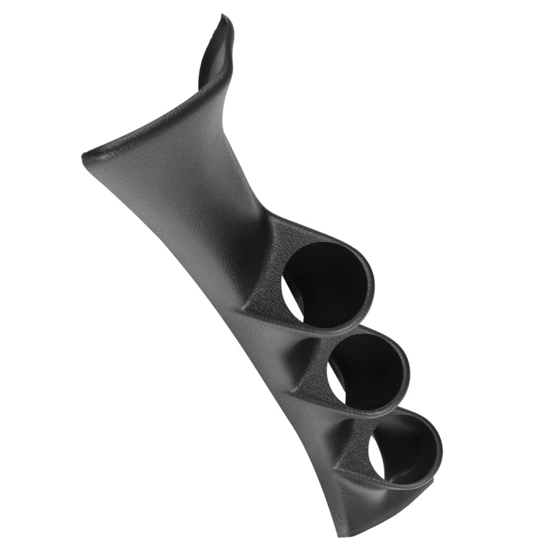 Autometer 95-99 Mitsubishi Eclipse / Eagle Talon (excl Convertible) Black Triple 52mm Pillar Pod - Burkken Auto Parts