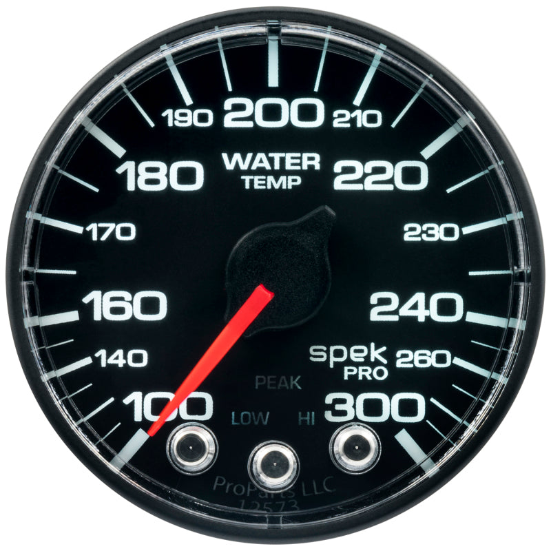 Autometer Spek-Pro 52.4mm 100-300 Deg F Digital Stepper Motor Water Temp Gauge - Burkken Auto Parts
