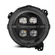 AlphaRex 18-23 Jeep Wrangler JL/Gladiator JT LED Proj Headlights Alpha-Blk w/ Activ Light/Seq Signal - Burkken Auto Parts