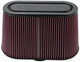 K&N Universal Filter with Carbon Fiber Top & Base-12in Base O/S Length x 6in Base O/S Width x 7in H - Burkken Auto Parts