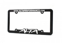 ALTA Plastic License Plate Frame