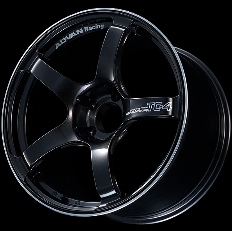 Advan TC4 18x11 +30 5-114.3 Racing Black Gunmetallic & Ring - Burkken Auto Parts