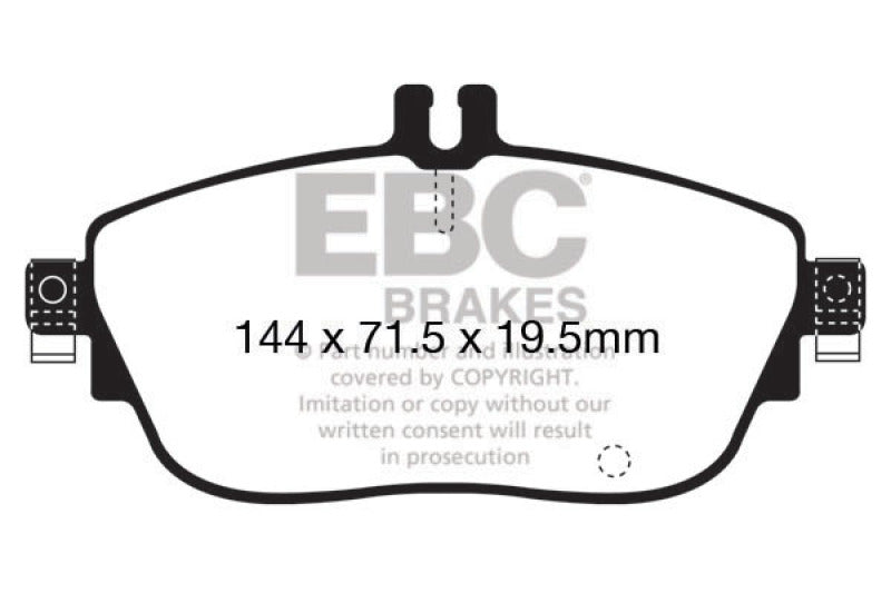 EBC 13+ Mercedes-Benz CLA250 2.0 Turbo Greenstuff Front Brake Pads - Burkken Auto Parts
