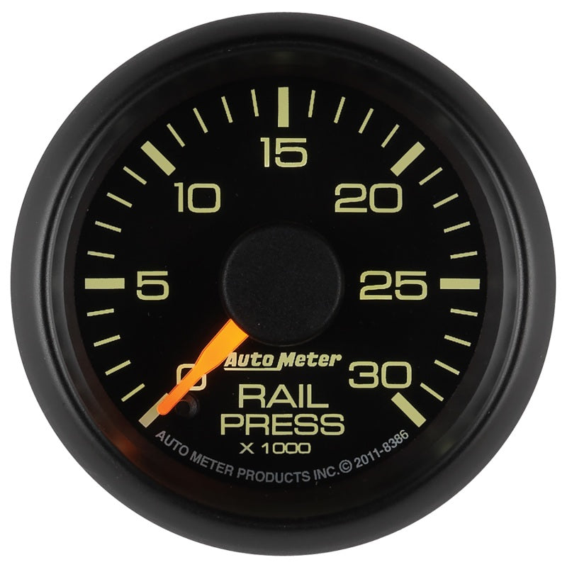 Autometer Factory Match 52.4mm Digital Stepper Motor 0-30,000 PSI Diesel Fuel Rail Pressure Gauge - Burkken Auto Parts