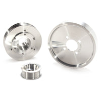 BBK 02-04 Mustang 4.6 GT Underdrive Pulley Kit - Lightweight CNC Billet Aluminum (3pc) - Burkken Auto Parts