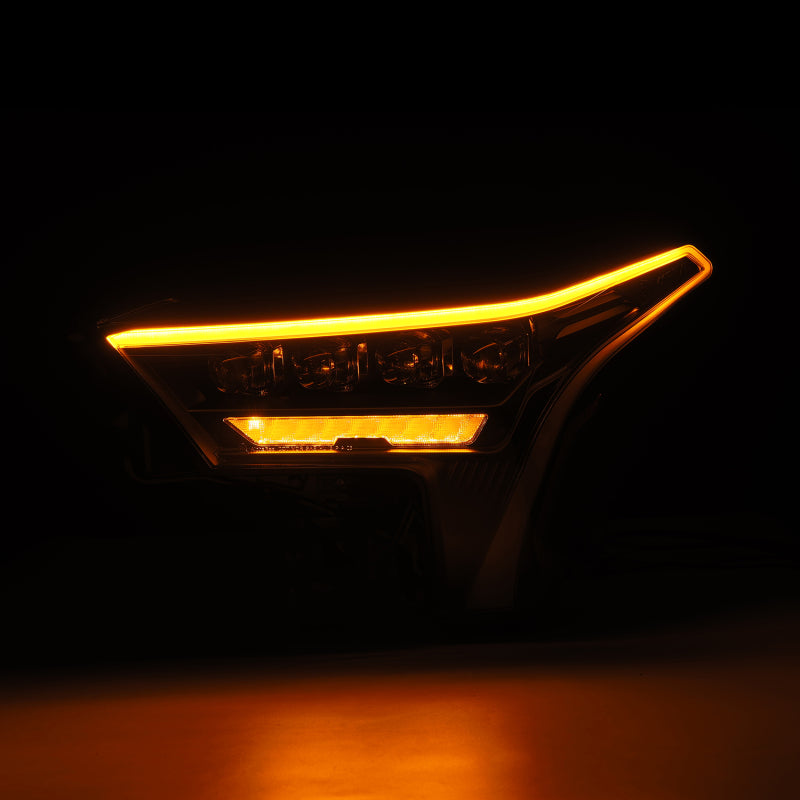 AlphaRex 22-23 Toyota Tundra NOVA-Series Headlights Black w/White DRL - Req 810029 OR 810030 - Burkken Auto Parts