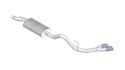 Corsa 2011-2014 Ford F-150 EcoBoost 3.5L V6 Polished Sport Cat-Back Exhaust - Burkken Auto Parts