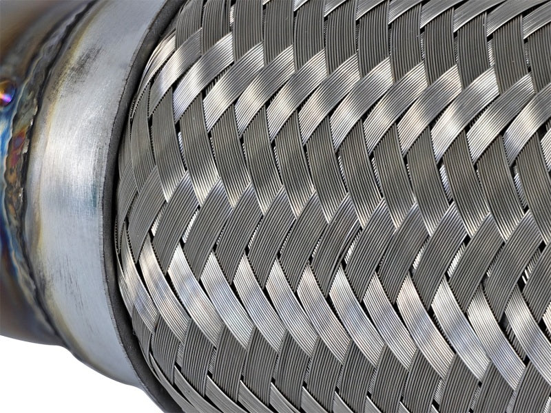 aFe Power Elite Twisted Steel 16-17 Honda Civic I4-1.5L (t) 2.5in Rear Down-Pipe Mid-Pipe - Burkken Auto Parts