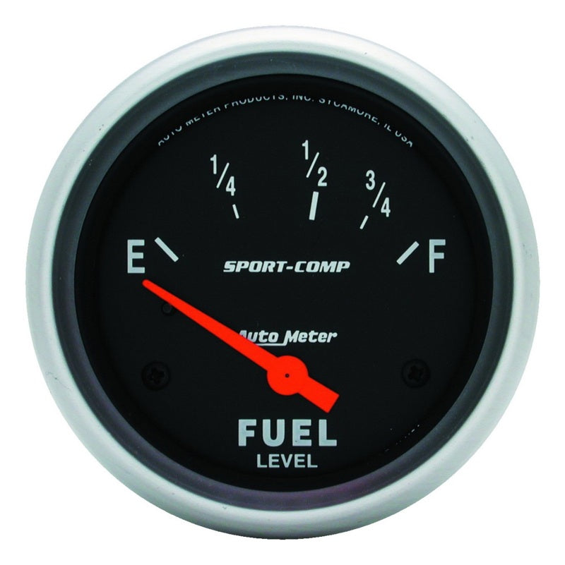 Autometer Sport-Comp 2 5/8in 24ohm-33ohm Fuel Level Gauge - Burkken Auto Parts
