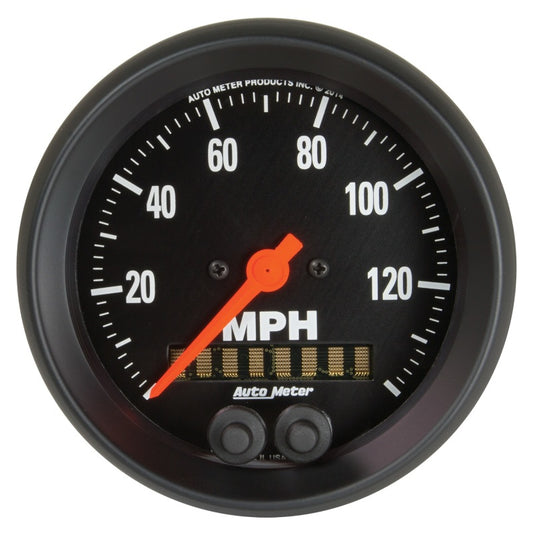 Autometer Z Series 3-3/8in 140 MPH In-Dash Full Sweep GPS Speedometer - Burkken Auto Parts
