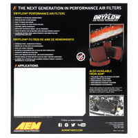AEM Induction 15-17 Nissan NP300 2.3L DryFlow Air Filter - Burkken Auto Parts