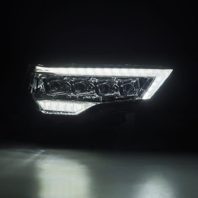 AlphaRex 14-22 Toyota 4Runner NOVA LED Proj Headlights Chrome w/ Activ Light/Seq Signal/DRL - Burkken Auto Parts