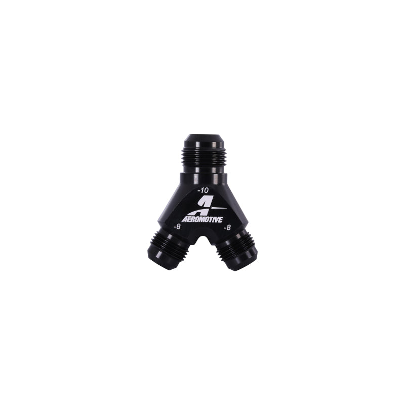 Aeromotive Y-Block - AN-10 - 2x AN-10 - Burkken Auto Parts