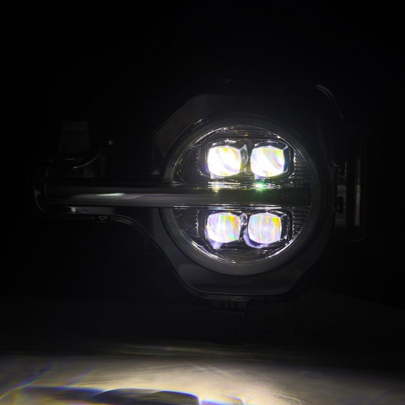 AlphaRex 21-23 Ford Bronco NOVA LED Proj Headlights Alpha-Black w/Activ Light/Seq Signal/DRL - Burkken Auto Parts